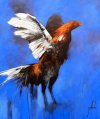 Gallos de Pedro Gallardo - 30 x 24 - En venta